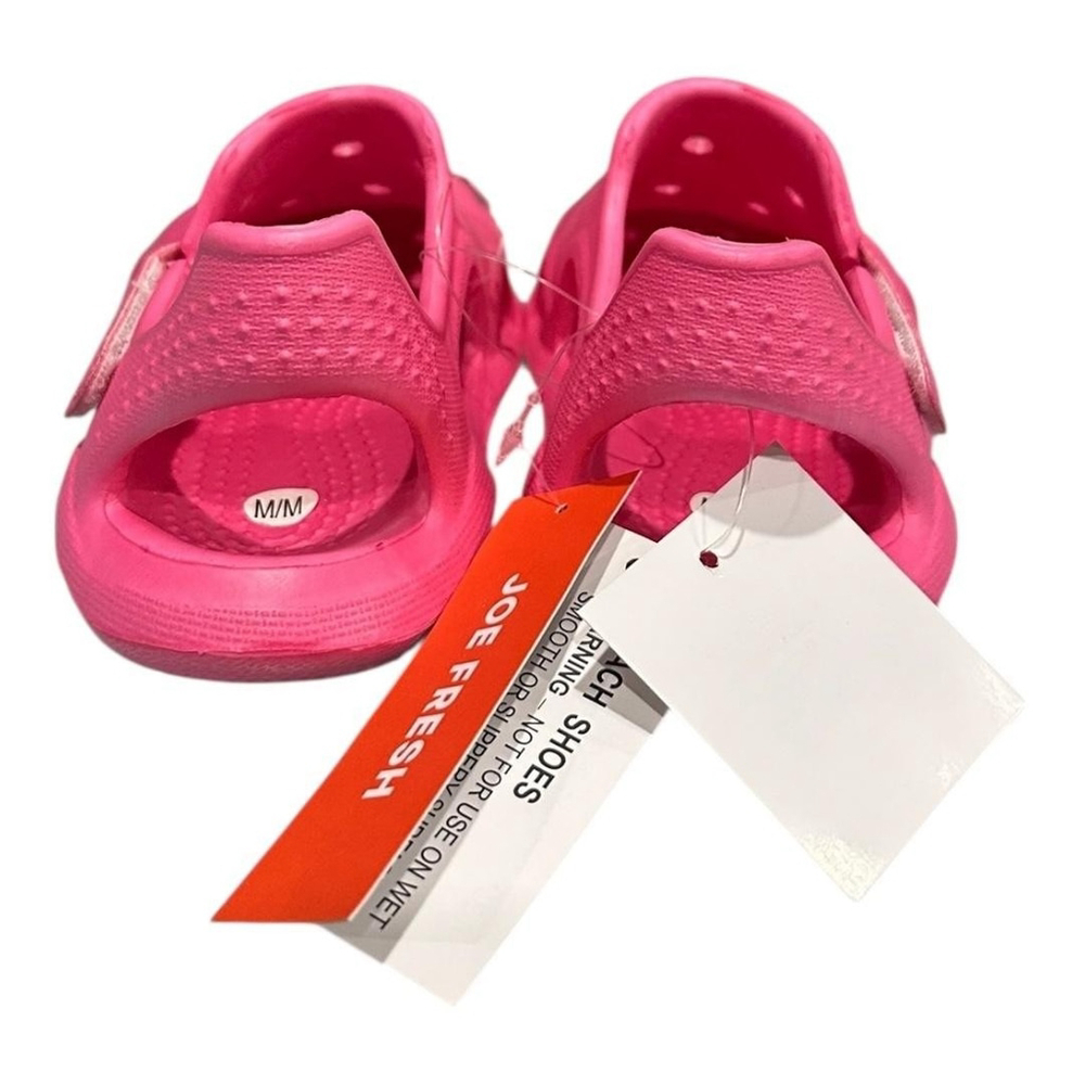 Joe Fresh Sandals Unisex Kids Size 8 Pink Clog Water Shoes Beach Lightweight - Picture 6 of 7